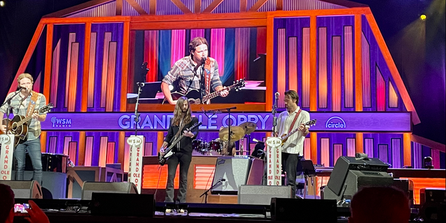 A Thousand Horses perform at the Grand Ole Opry in Nashville on Aug. 27, 2022. The Grand Ole Opry moved from the Ryman Auditorium in downtown Nashville to its current Opryland location in March 1974.