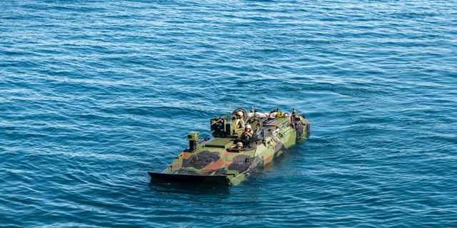 Two Amphibious Combat Vehicles were disabled in high surf during a training incident in July. 