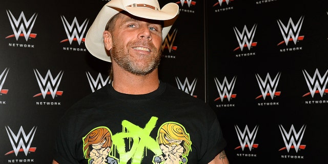 WWE Personality Shawn Michaels attends a press conference to announce the WWE Network at the 2014 International CES at the Encore Theater at Wynn Las Vegas, Las Vegas January 8, 2014.