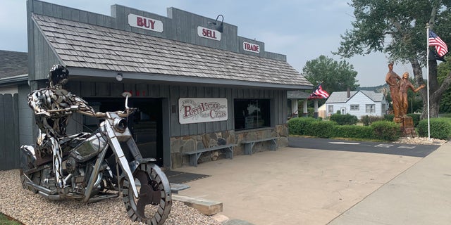 Pappy's Vintage Cycles, Sturgis, S.D., owned today by motorcycle dealer Vinny Terranova, pays homage to Sturgis Motorcycle Rally founder J.C. "Pappy" Hoel. He owned an Indian Motorcycle shop on this location when he founded the rally in 1938.