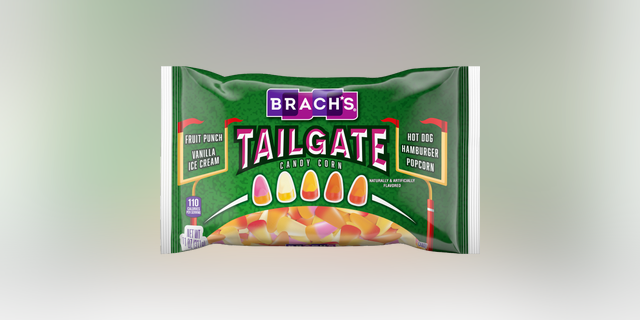 Brach's latest seasonal candy corn mix features tailgate flavors such as hot dog, hamburger and popcorn. 