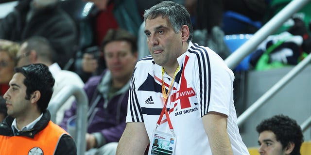 Tony Minichiello, coach of Jessica Ennis, during the IAAF World Indoor Championships at the Atakoy Athletics Arena March 9, 2012, in Istanbul, Turkey  