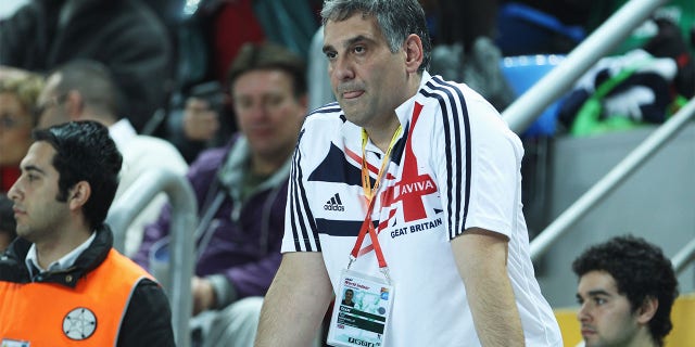 Tony Minichiello, coach of Jessica Ennis, during the IAAF World Indoor Championships at the Atakoy Athletics Arena March 9, 2012, in Istanbul, tacchino