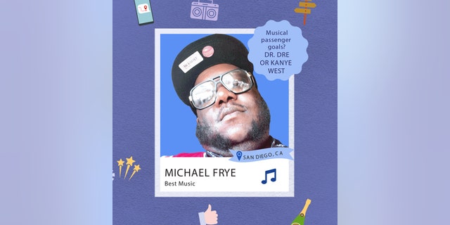 Uber recognized San Diego driver Michael Frye for playing the best music.