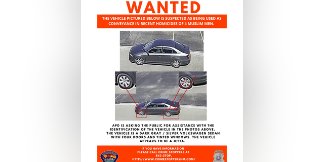 Police said during a Sunday afternoon press conference that they are seeking further information and identification of a black Volkswagen Jetta or Passat.