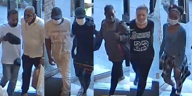 Police in New York City are looking for seven people who they say stole around $30,000 from a Lululemon store in Manhattan.