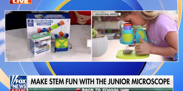 Educational Insights kids STEM learning products featured on "Fox and friends," on August 16, 2022.