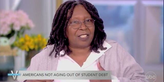 Whoopi Goldberg calls for student loan forgiveness on "The View."