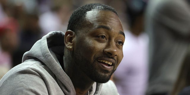 NBA player John Wall attends a game between the Houston Rockets and the Orlando Magic during the 2022 NBA Summer League at the Thomas and Mack Center in Las Vegas on July 7, 2022.