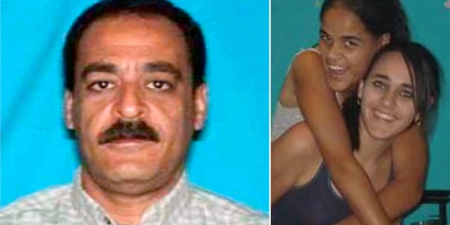 This undated file photo provided by the Irving (Texas) Police Department shows Yaser Abdel Said; at right are daughters Amina and Sarah Said.