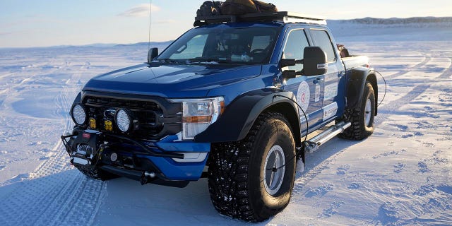 The F-150 was modified by Iceland's Arctic Trucks for the journey.