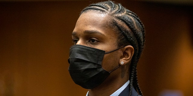 Rapper A$AP Rocky pleads not guilty to assault charges during his arraignment at the Clara Shortridge Foltz Criminal Justice Center in Los Angeles on August 17, 2022.