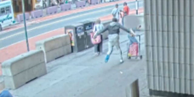 NYPD released surveillance video showing a boxcutter attack near Times Square.