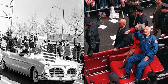 Astronaut John Glenn rode in it when it was white in 1961 and again after it was repainted black in 1998.