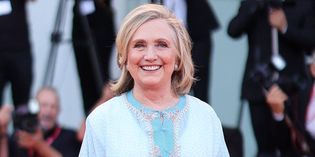 Hillary Clinton walked the red carpet for "White Noise' at the Venice Film Festival on August 31, 2022.