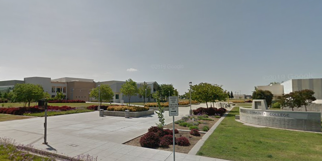 Exterior and sign for Clovis Community College in California. (Google Maps)
