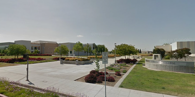 Exterior and sign for Clovis Community College in California. (Google Maps)