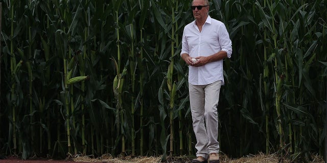 Kevin Costner celebrated Field of Dreams coming to life in cornfield in Iowa