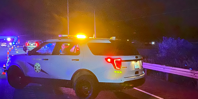 Authorities closed down the road in Washington state to investigate the crash that involved a deputy on Wednesday night.