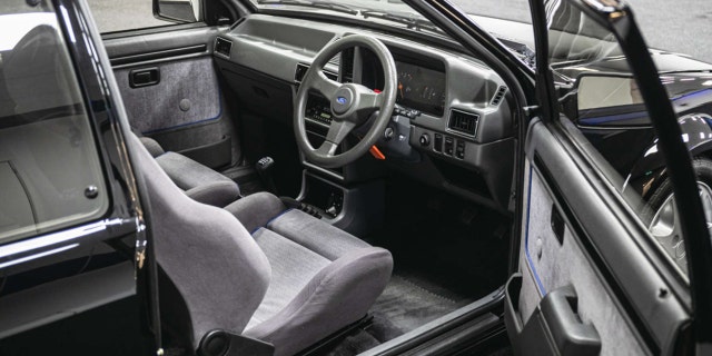 The car features sporty Recaro seats.