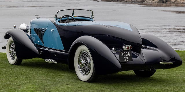 The body was swapped onto another chassis in the 1960s and recently reunited with its original Duesenberg frame.