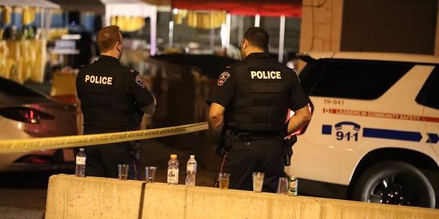 The shooting unfolded behind a restaurant in Ajax, Ontario, around 1:20 a.m., police said.