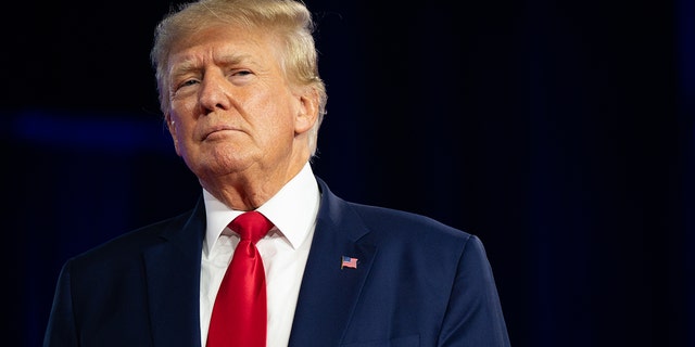 Former U.S. President Donald Trump speaks at the Conservative Political Action Conference (CPAC) at the Hilton Anatole on August 06, 2022 in Dallas, Texas.