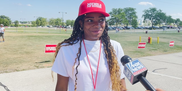 Rally attendee Ella shares who she wants to run in 2024.