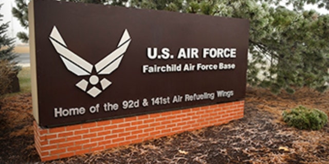 Fairchild Air Force Base Entrance.
