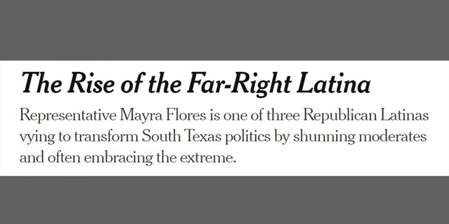 A July 6, 2022 article published by the New York Times about Mayra Flores, Cassy Garcia and Monica De La Cruz. 