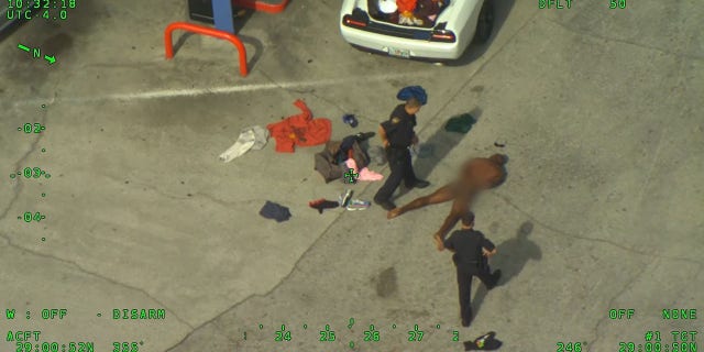 The suspect was located at a gas station in DeLand, Florida.
