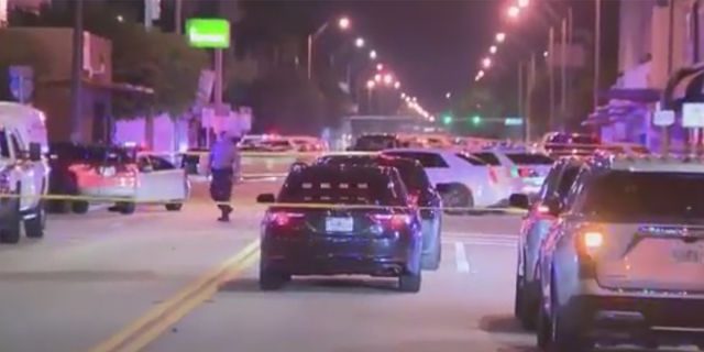 An officer was transported to Ryder Trauma Center after being shot on Monday evening. 