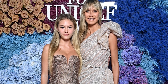 Leni Klum, left, is no stranger to posing with mother Heidi Klum.