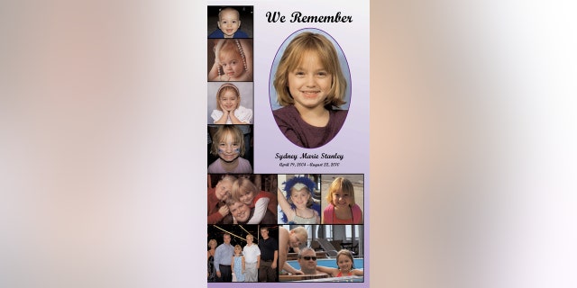 Little Sydney is pictured in a memorial collage shown here.