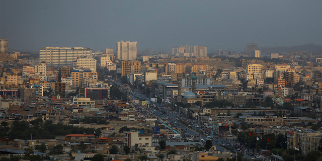 A general view of the city of Kabul, Afghanistan, on Aug. 5, 2022.