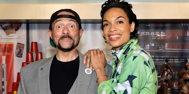 Ben Affleck and Rosario Dawson appear in "Clerks III," directed by Kevin Smith.