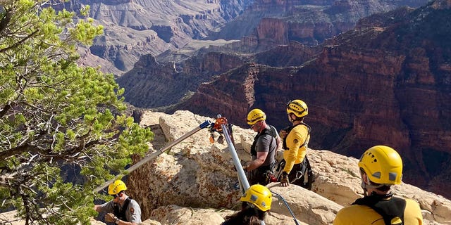 Park rangers found the man's body about 200 feet below the Grand Canyon's North Rim after he fell off a ledge on Friday.