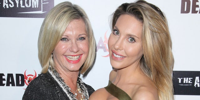 Olivia Newton-John, left, and daughter Chloe Lattanzi, shown in 2016, were fiercely close and protective of each other.
