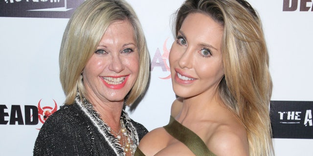 Olivia Newton-John, left, and daughter Chloe Lattanzi, shown in 2016, were fiercely close and protective of each other.