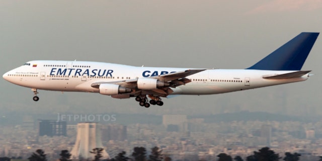 Target aircraft in 2022 with Venezuelan EMTRASUR logo.