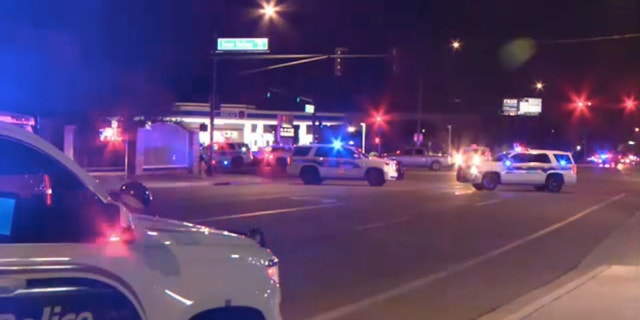 Several Phoenix police vehicles were called to the crime scene on Sunday night.