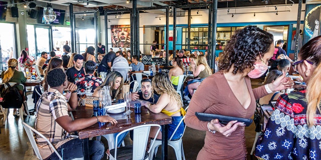 Busy Miami restaurant