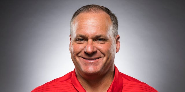 Arizona Wildcats head coach Rich Rodriguez poses for a photo during PAC-12 Football Media Day on July 26, 2017 in Los Angeles.