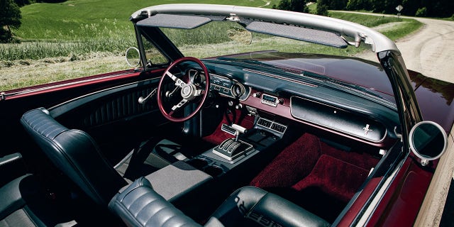 The Mustang's interior is simply a modern   mentation   of the original's.