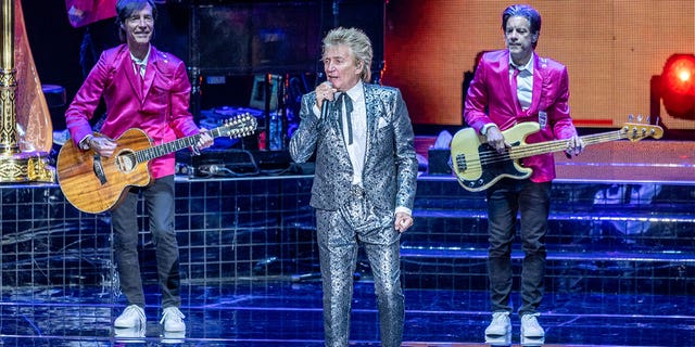 Rod Stewart shared photos on Instagram of his family vacation to Italy. 