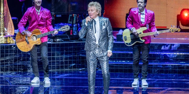 Rod Stewart shared photos on Instagram of his family vacation to Italy.