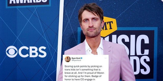 Ryan Hurd, a country musician just like his wife Marren Morris, championed her for speaking up for trans kids.