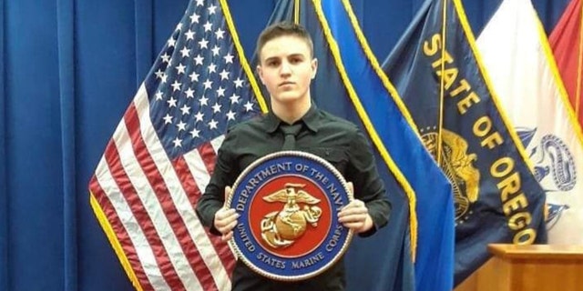 Rylee enlisted in the Marine Corps on Feb. 26, 2019, his 18th birthday.