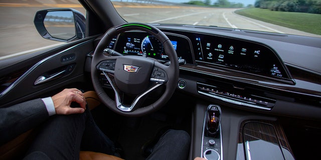 General Motors' Super Cruise allows for hands-free driving by using facial recognition technology to ensure the driver is ready to take over.