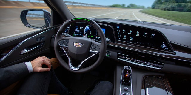 General Motors' Super Cruise allows for hands-free driving by using facial recognition technology to ensure the driver is ready to take over.